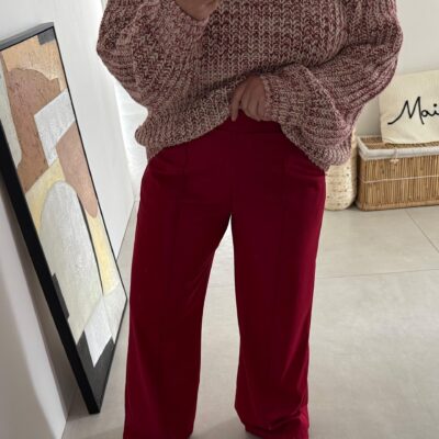 Pantalon Luzzi bordeaux - Victoria Clothes