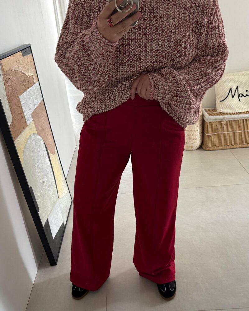 Pantalon Luzzi bordeaux - Victoria Clothes