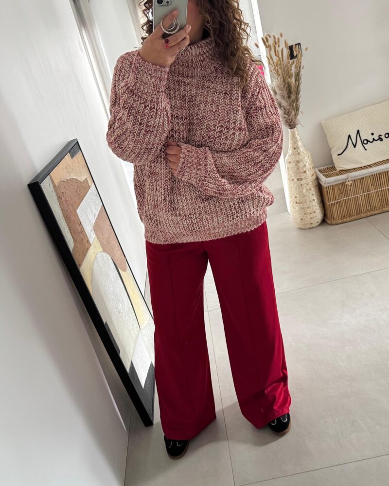 Pantalon Luzzi bordeaux - Victoria Clothes – Image 2