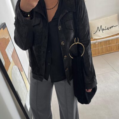 Veste Eboli noire - Victoria Clothes
