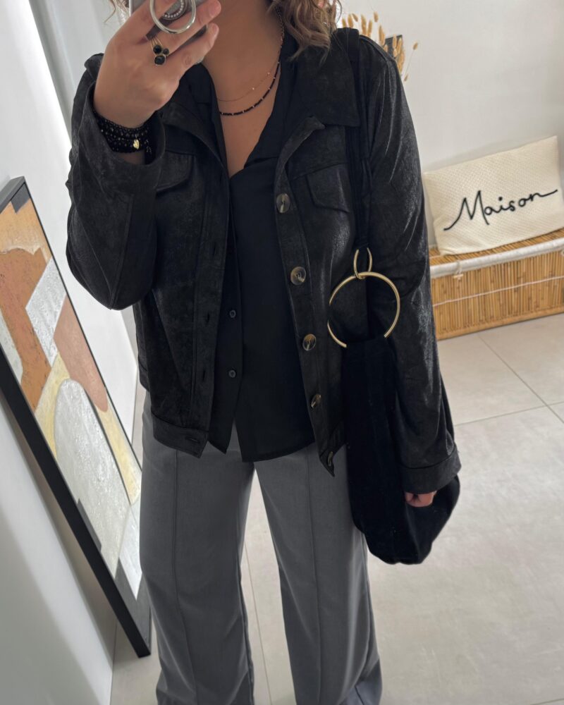 Veste Eboli noire - Victoria Clothes