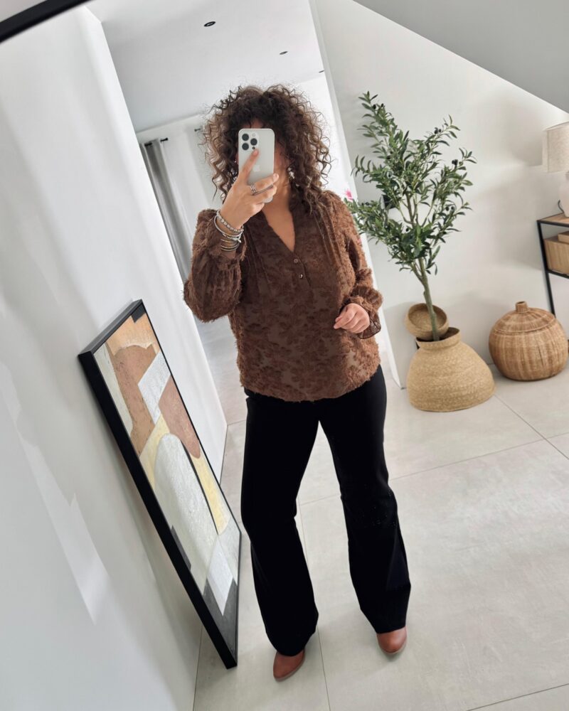 Blouse Georgia chocolat