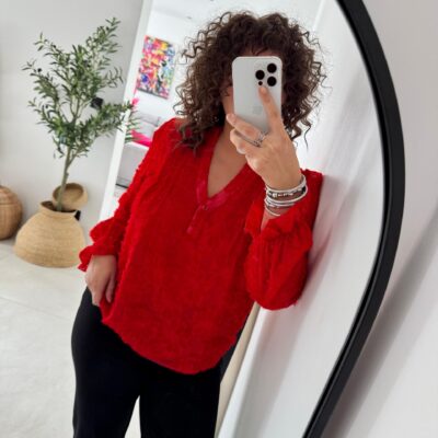 Blouse Georgia rouge
