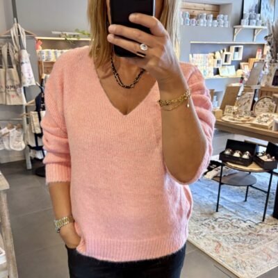 Pull Colette rose