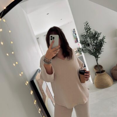 Ensemble cocooning beige