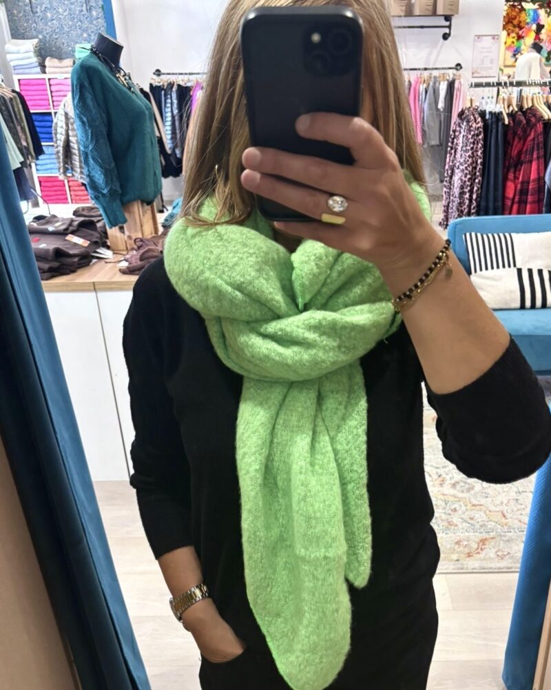 Echarpe verte fluo