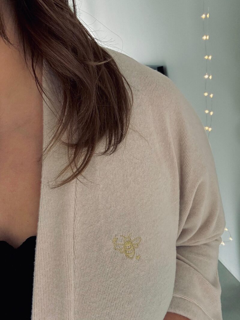 Gilet cocooning beige – Image 2