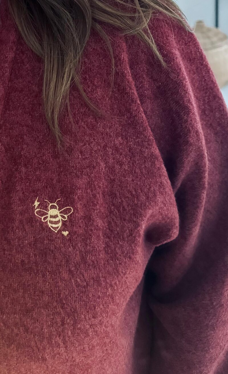 Gilet cocooning bordeaux – Image 2