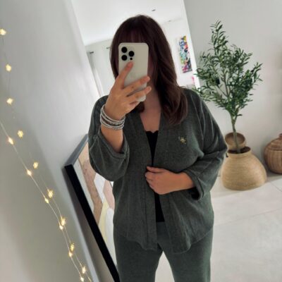 Gilet cocooning kaki