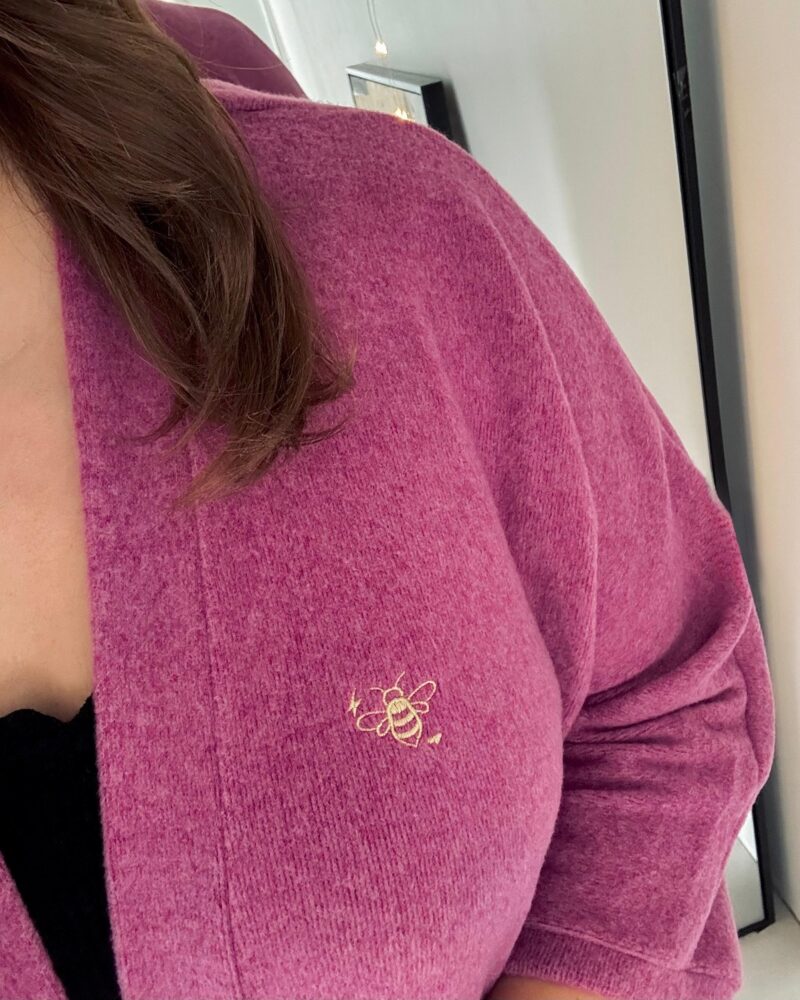 Gilet cocooning magenta – Image 2