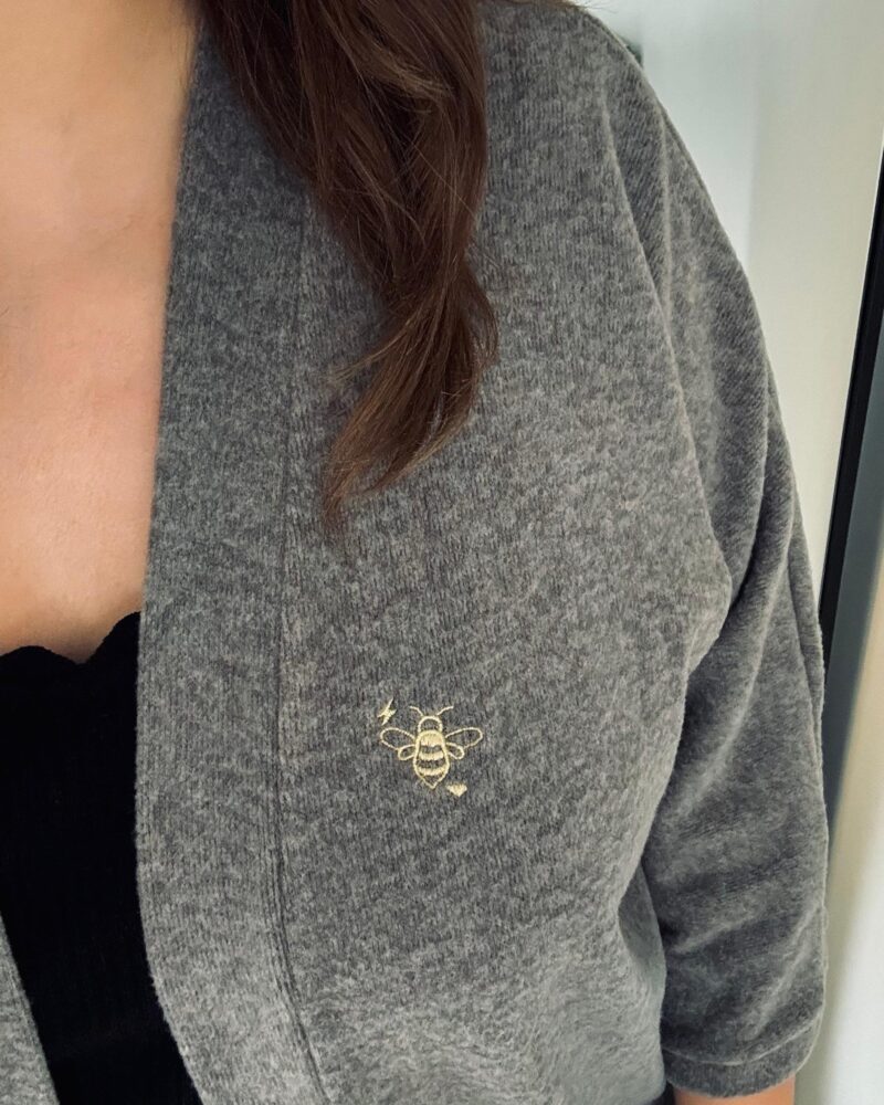 Gilet cocooning taupe – Image 2