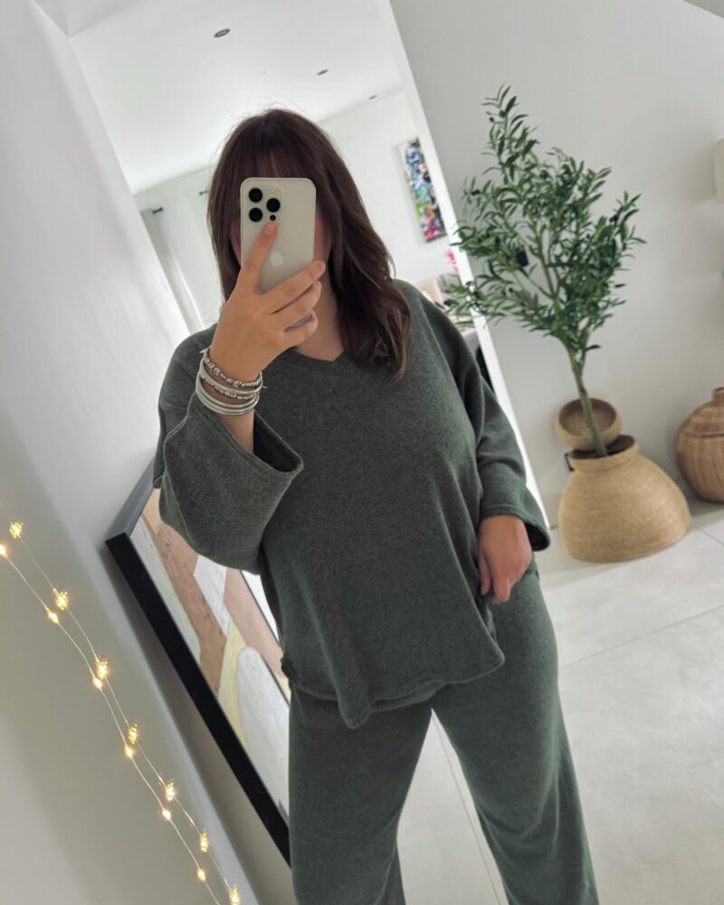 Ensemble cocooning kaki
