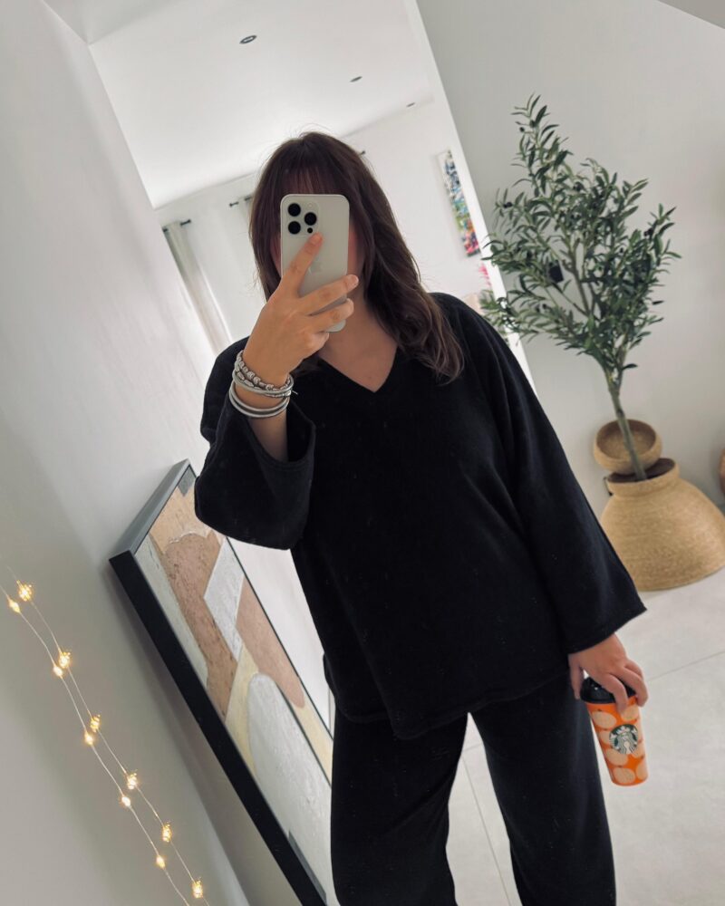 Ensemble cocooning noir