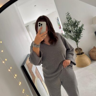Ensemble cocooning taupe
